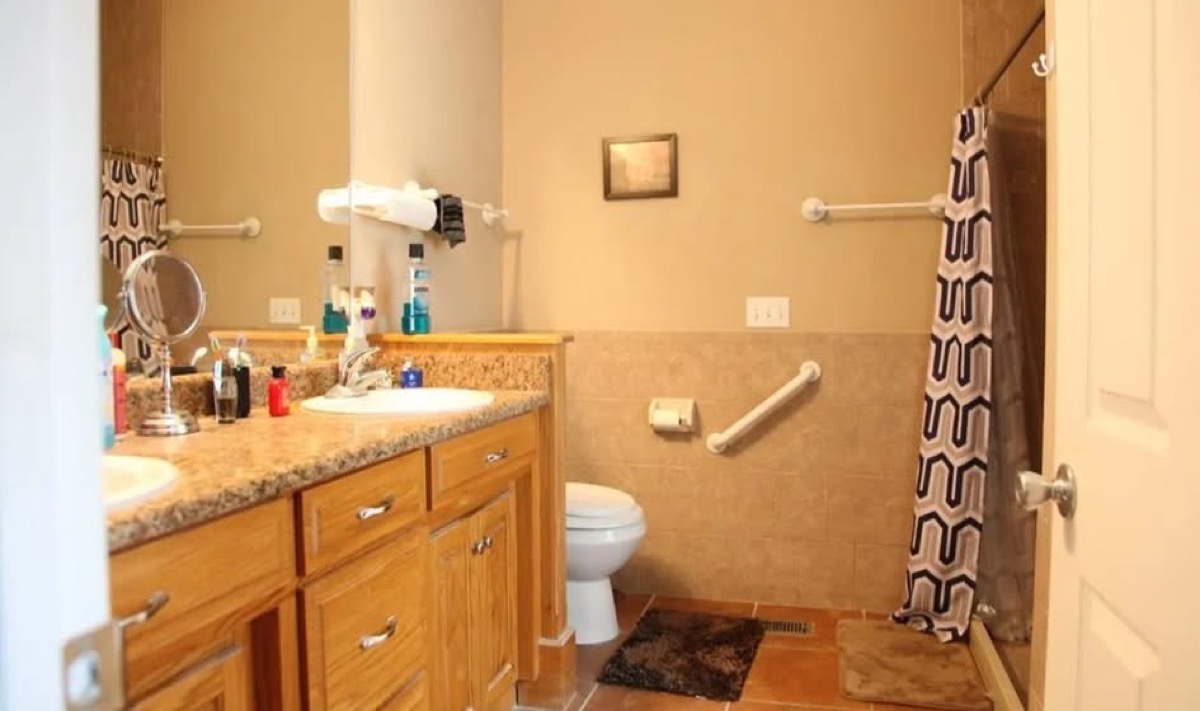 The bathroom before